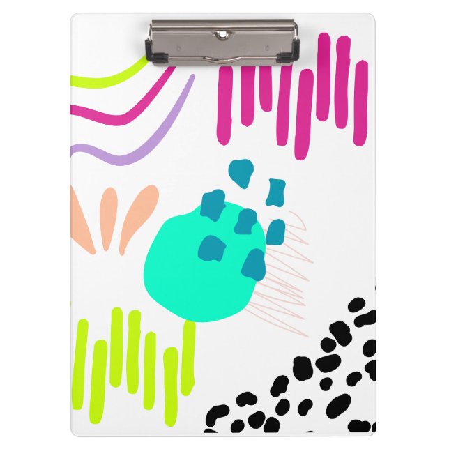 Modern colorful abstract art. clipboard (Front)
