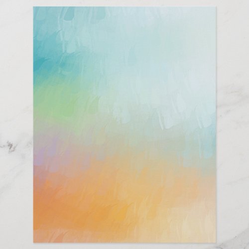 Modern Colorful Abstract Art Custom Blank Template Letterhead