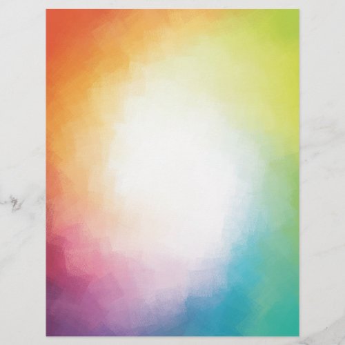 Modern Colorful Abstract Art Custom Pink Red Blue Letterhead