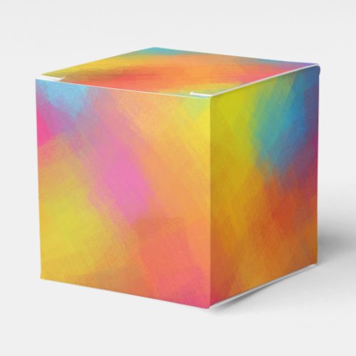 Modern Colorful Abstract Art Elegant Template Favor Boxes