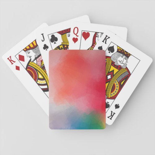 Modern Colorful Abstract Art Elegant Template Playing Cards
