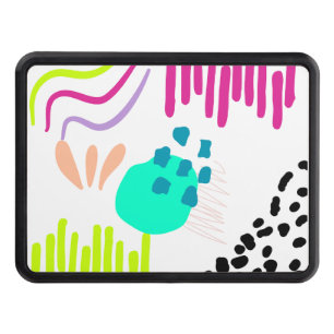 Modern colorful abstract art. hitch cover