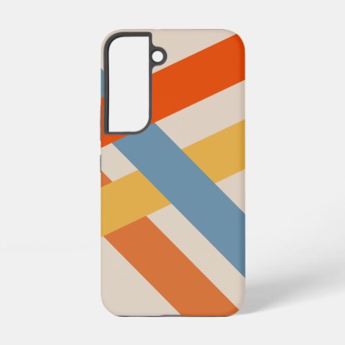 Modern Colorful Abstract Art Lines Samsung Galaxy S22 Case