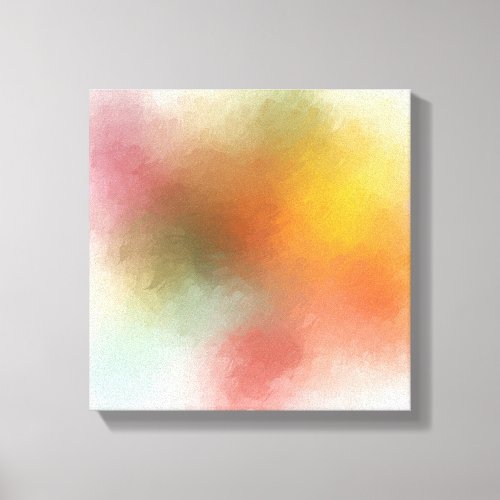 Modern Colorful Abstract Art Red Yellow Blue Canvas Print