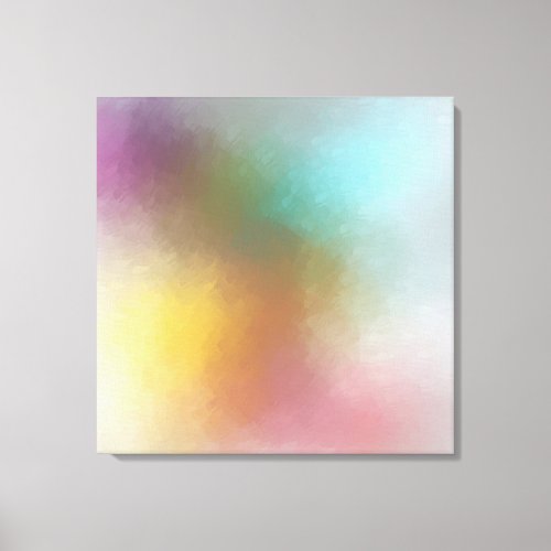 Modern Colorful Abstract Art Red Yellow Blue Canvas Print