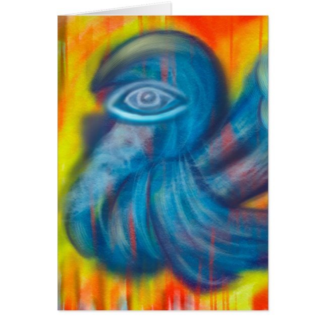 Modern Colorful Abstract Artwork Cards (Front)