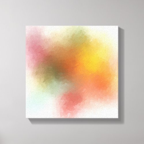Modern Colorful Abstract Artwork Red Yellow Blue Canvas Print