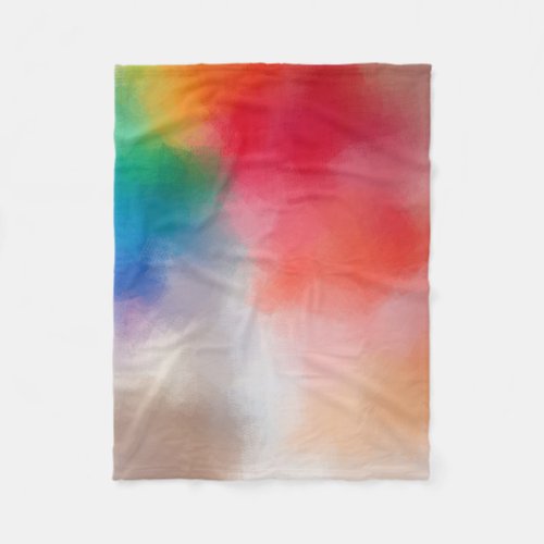 Modern Colorful Abstract Blank Elegant Template Fleece Blanket