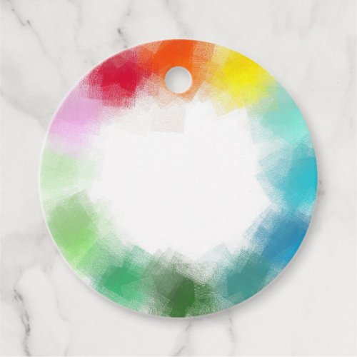 Modern Colorful Abstract Blank Template Elegant Favor Tags