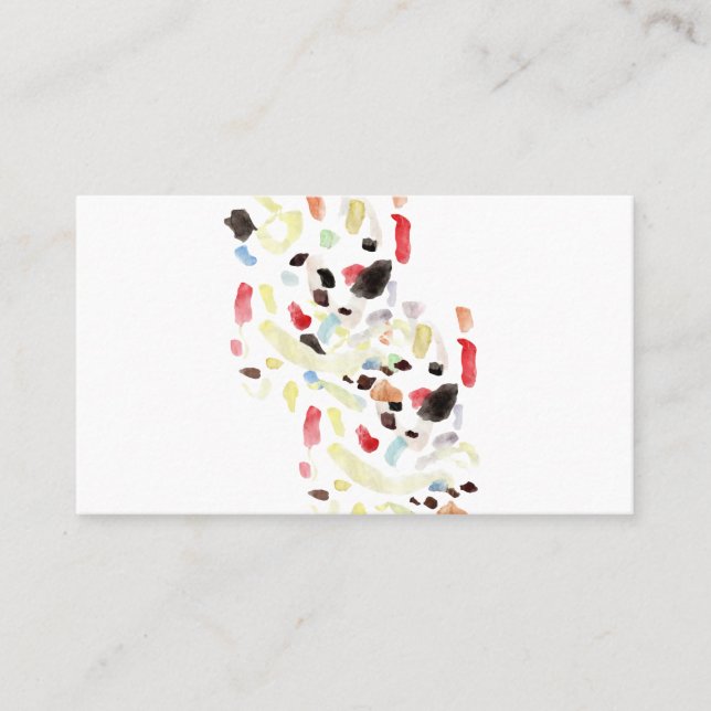 Modern Colorful Abstract Business Card (Front)