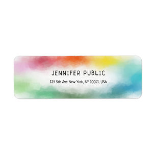 Modern Colorful Abstract Elegant Trendy Template Label