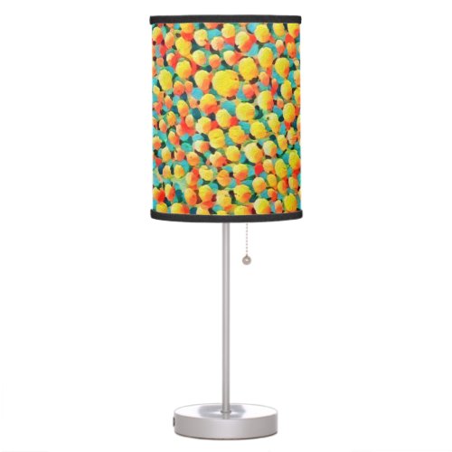 Modern Colorful Abstract Geometric Balloons Paint Table Lamp
