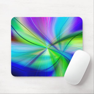 Modern Colorful Abstract Glam Pattern Mouse Pad