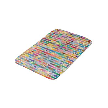 Modern Colorful Abstract Pattern Bathroom Mat by Abstract_City at Zazzle