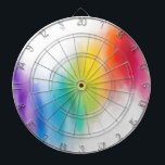 Modern Colorful Abstract Rainbow Colors Dart Board<br><div class="desc">Modern Colorful Abstract Rainbow Colors Pink Blue Purple Green Trendy Template Dartboard.</div>