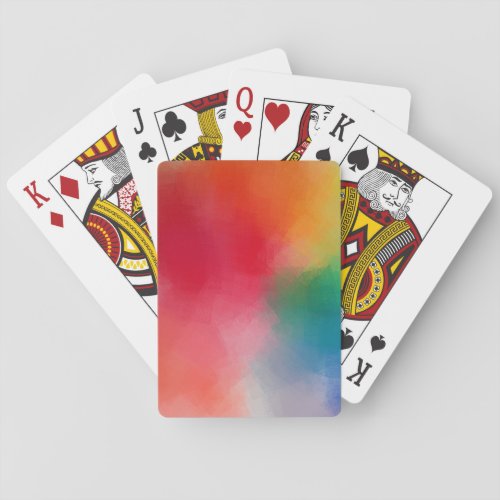 Modern Colorful Abstract Template Custom Elegant Playing Cards