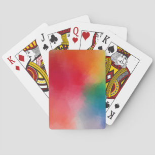 Modern Colorful Abstract Template Custom Elegant Poker Cards