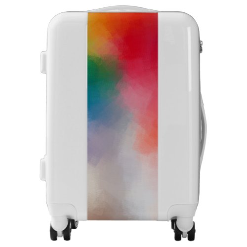 Modern Colorful Abstract Trendy Elegant Blank Luggage