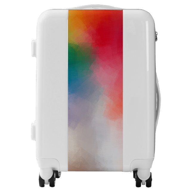 Modern Colorful Abstract Trendy Elegant Blank Luggage (Front)