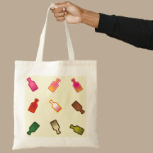 Modern Colorful Afro Combs Tote Bag