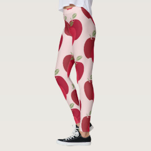 Modern Colorful Apple Pattern Legging Design