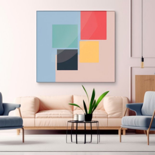 Modern Colorful Art Geometric Shapes Poster (Creator Uploaded)