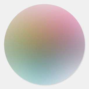 Modern Colorful Blank Template Trendy Elegant Classic Round Sticker