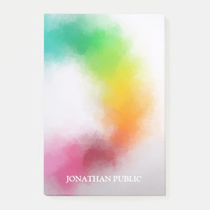 Modern Colorful Blue Purple Green Red Orange Post-it Notes
