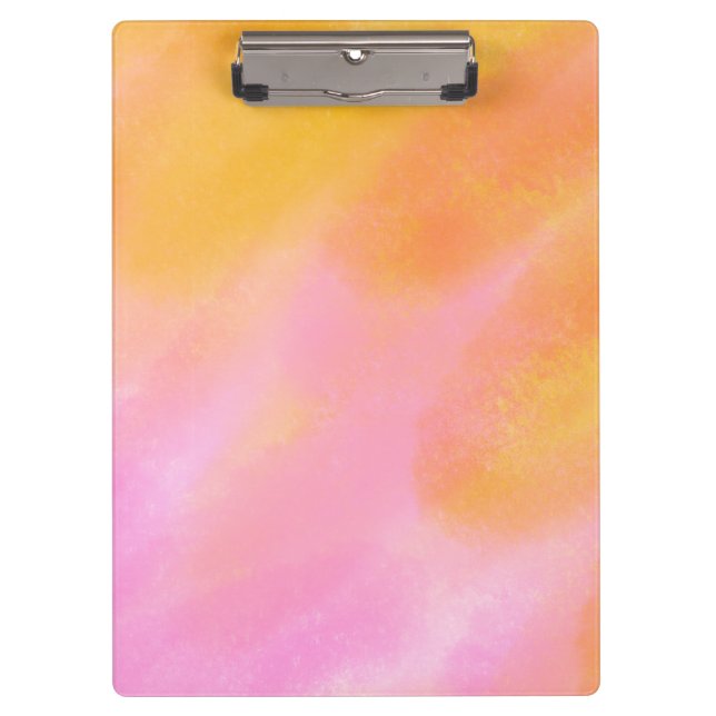Modern Colorful Boho Gradient Feminine Clipboard (Front)