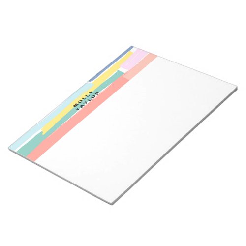 Modern Colorful Border Abstract Art  Notepad