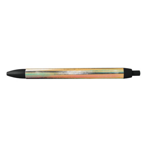 Modern Colorful Brush Strokes Stripes Oil Paint Black Ink Pen
