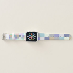 Modern Colorful Checkerboard Apple Watch Band