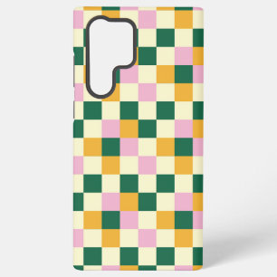 Modern Colorful Checkerboard Samsung Galaxy S22 Ultra Case