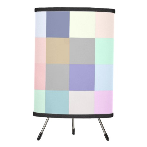 Modern Colorful Checkerboard Tripod Lamp