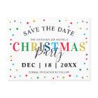 Modern Colorful Christmas Save the Date