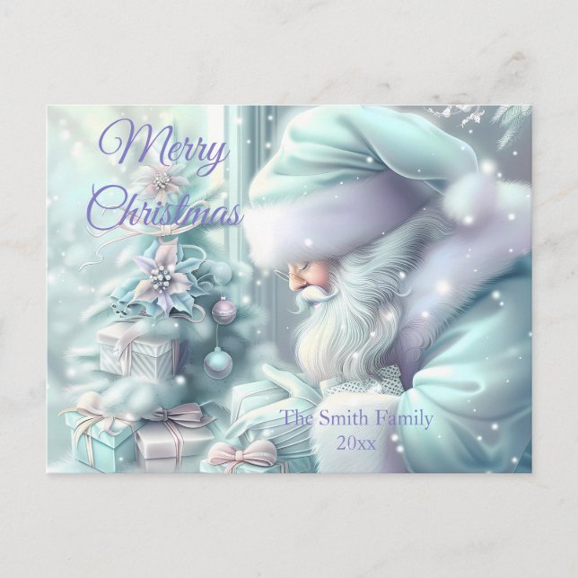 Modern Colorful Christmas Theme Postcard (Front)