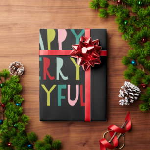 Modern & Colorful Christmas Wrapping Paper