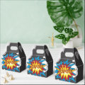 Modern Colorful Comic Book KAPOW Pop Art Favor Boxes | Zazzle