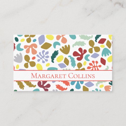 Modern Colorful Design Custom Name Business Card