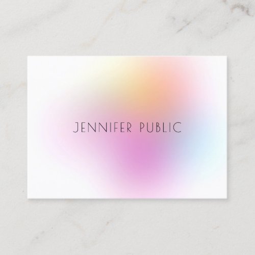 Modern Colorful Design Template Professional Business Card