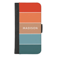 Modern Colorful Earth Colorblock Personalized Name