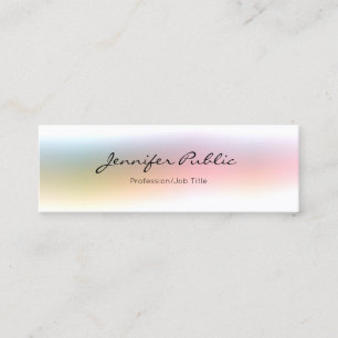 Modern Colorful Elegant Professional Simple Mini Business Card