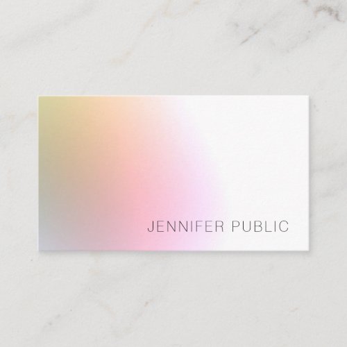 Modern Colorful Elegant Professional Template Business Card