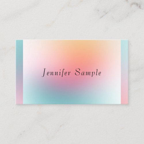 Modern Colorful Elegant Professional Template Business Card
