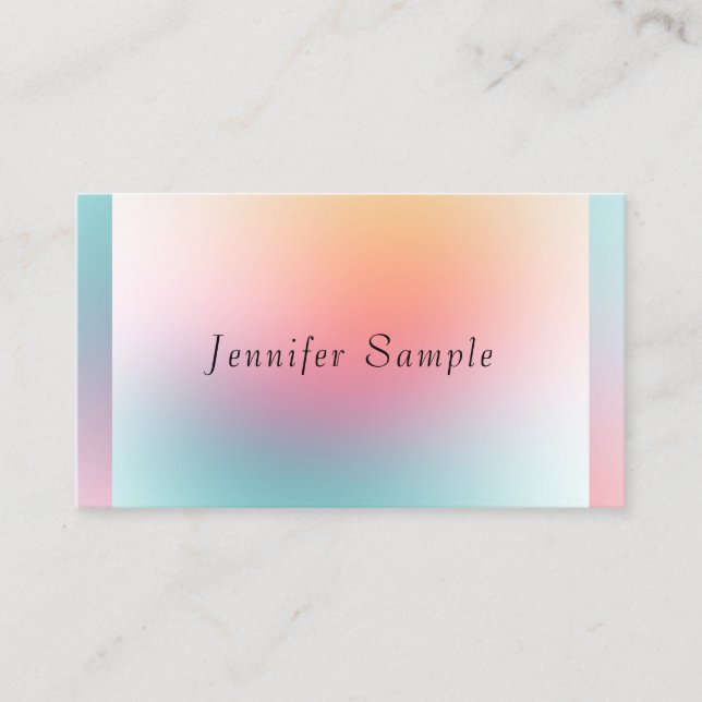 Modern Colorful Elegant Professional Template Business Card (Front)