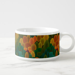 Modern Colorful Fall Trees Bowl