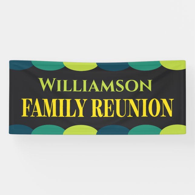 Modern Colorful Family Reunion Event Banner (Horizontal)