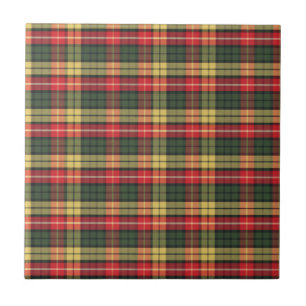 Modern Colorful Festive Plaid Pattern Ceramic Tile