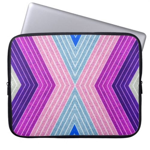 Modern Colorful Fiber Chevron Laptop Sleeve