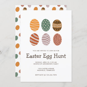 Modern Colorful Fiesta Easter Egg Hunt Invitation